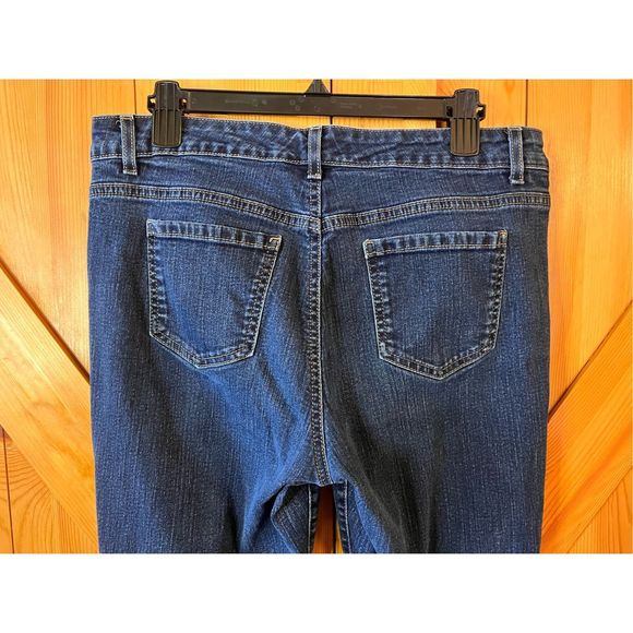 Bandolino Jeans Women's Caroline Slim Straight Stretch Denim Blue Sz 14 (1824) - Picture 5 of 7